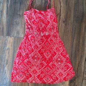 red dress